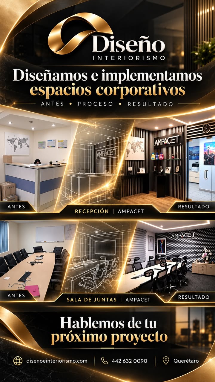 Los espacios también comunican la identidad de una empresa. En Diseño e Interiorismo transformamos necesidades…